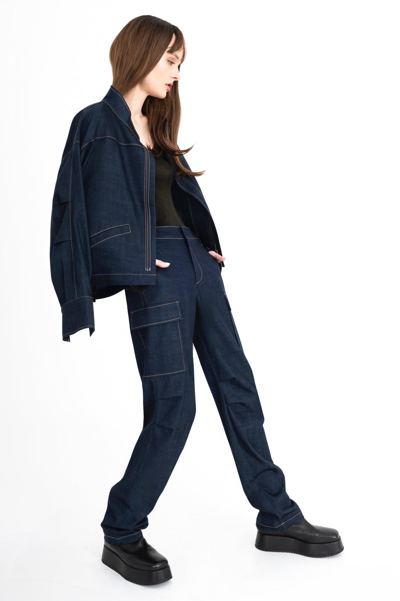 Eco Twill Denim Cargo Pant - CAMDEN Pant General Orient