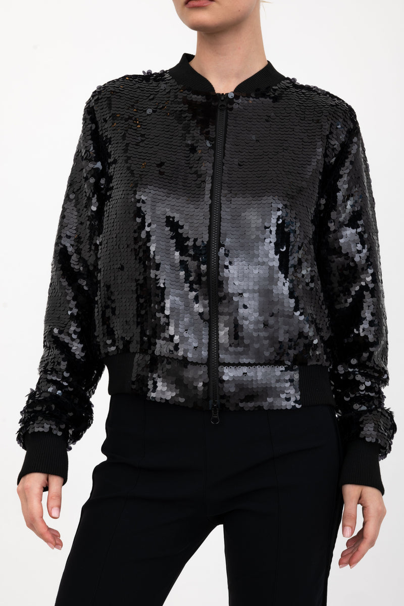 Sequins Bomber Jacket - AMARANTE H24 Jacket GENERAL ORIENT   