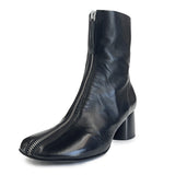 Front Zip Ankle Boots - ANNA17 Shoes Halmanera