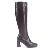 Knee High High Heel Boots - DOTTY42 Shoes Halmanera Brown 36
