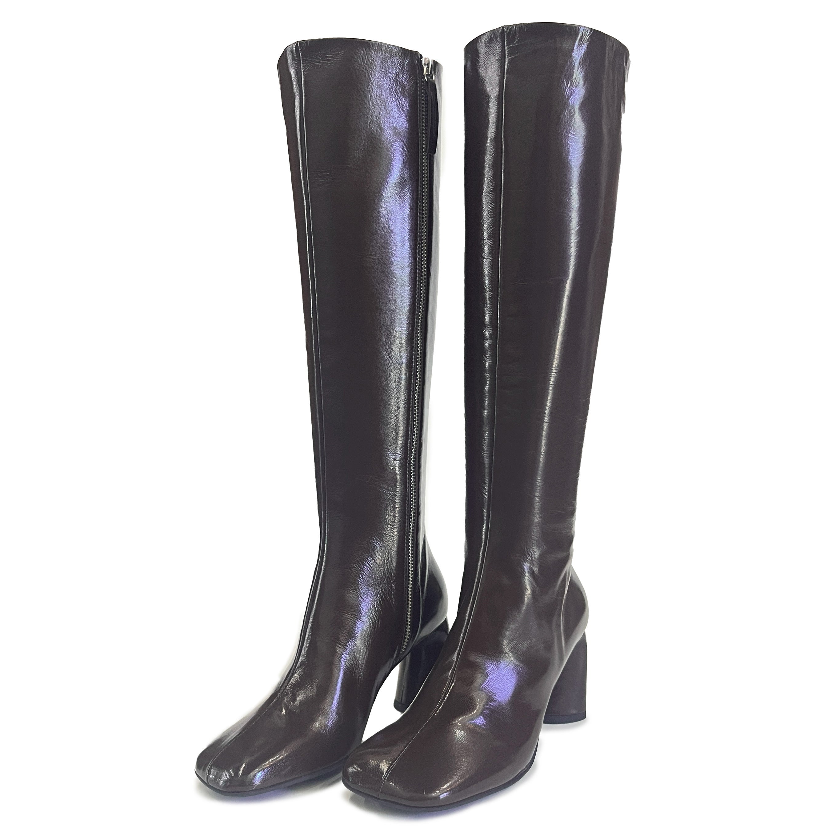 Knee High High Heel Boots - DOTTY42 Shoes Halmanera