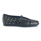 Studs Mary Jane Flats - XENA09 Shoes Halmanera Black 36