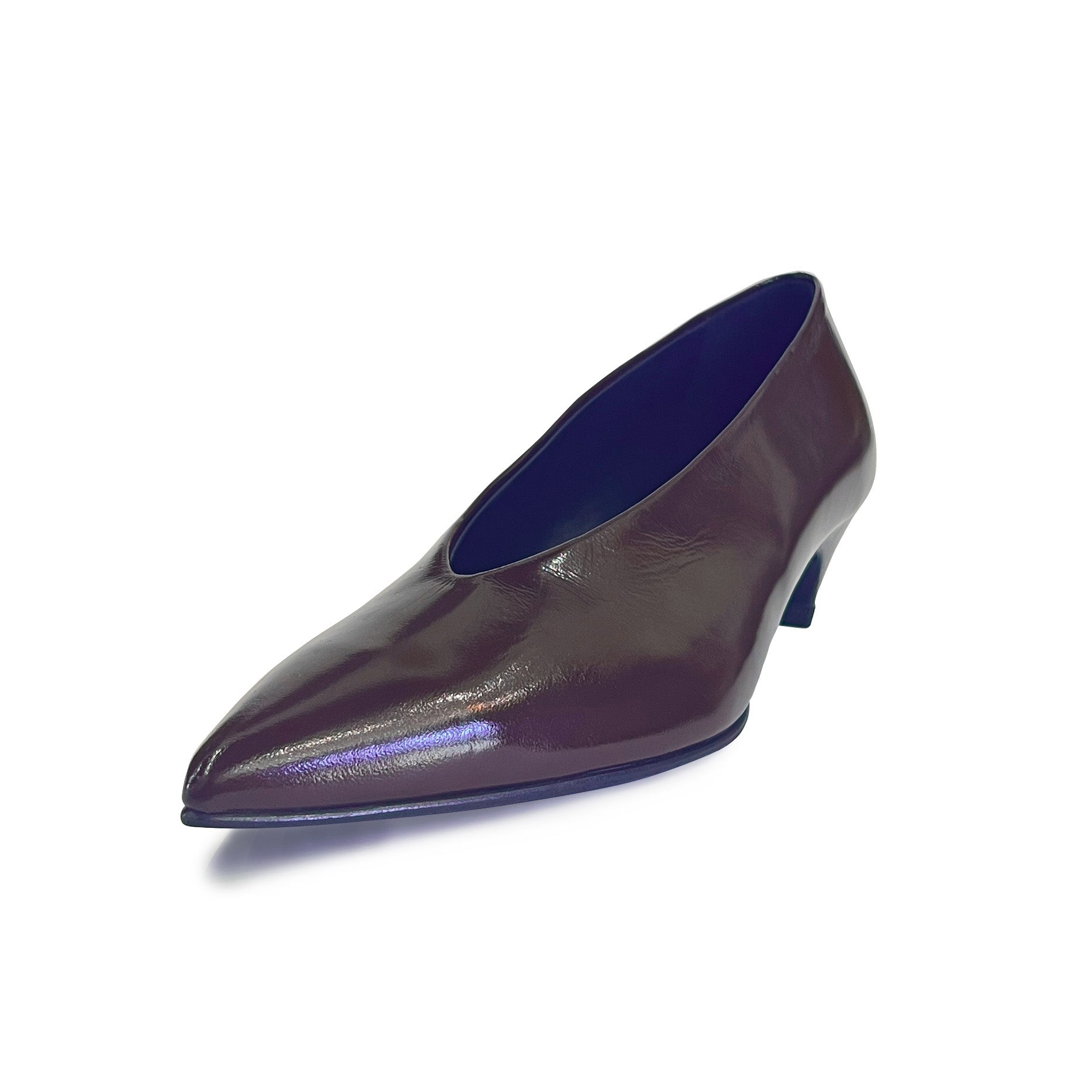 Pointy Toe Kitten Heel Pumps - FOSCA01 Shoes Halmanera