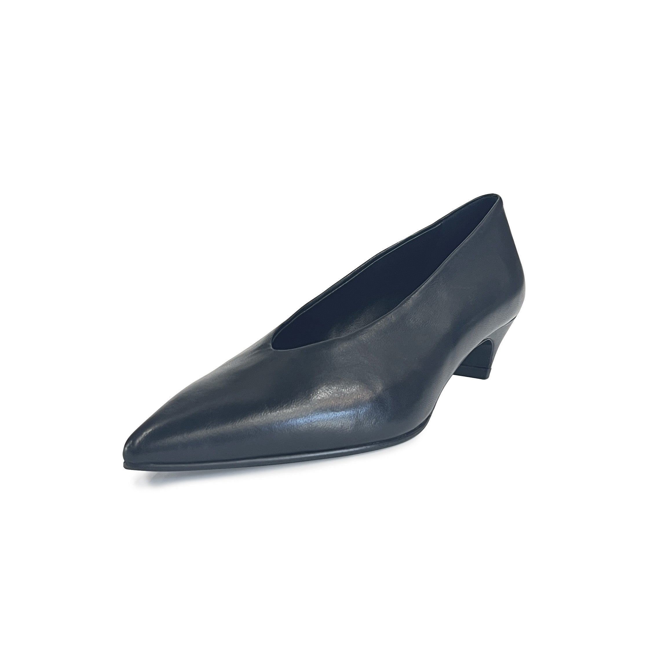 Pointy Toe Kitten Heel Pumps - FOSCA01 Shoes Halmanera