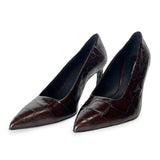 Pointy Toe High Heel Croco Pumps