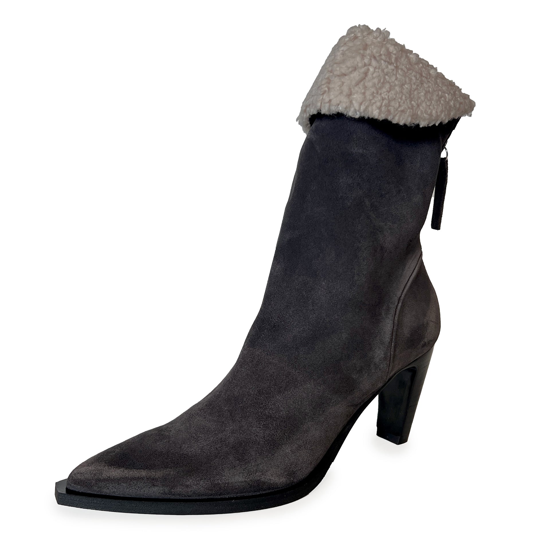 Shearing Pointy Toe High Heel Boots - TIA27W Shoes Halmanera