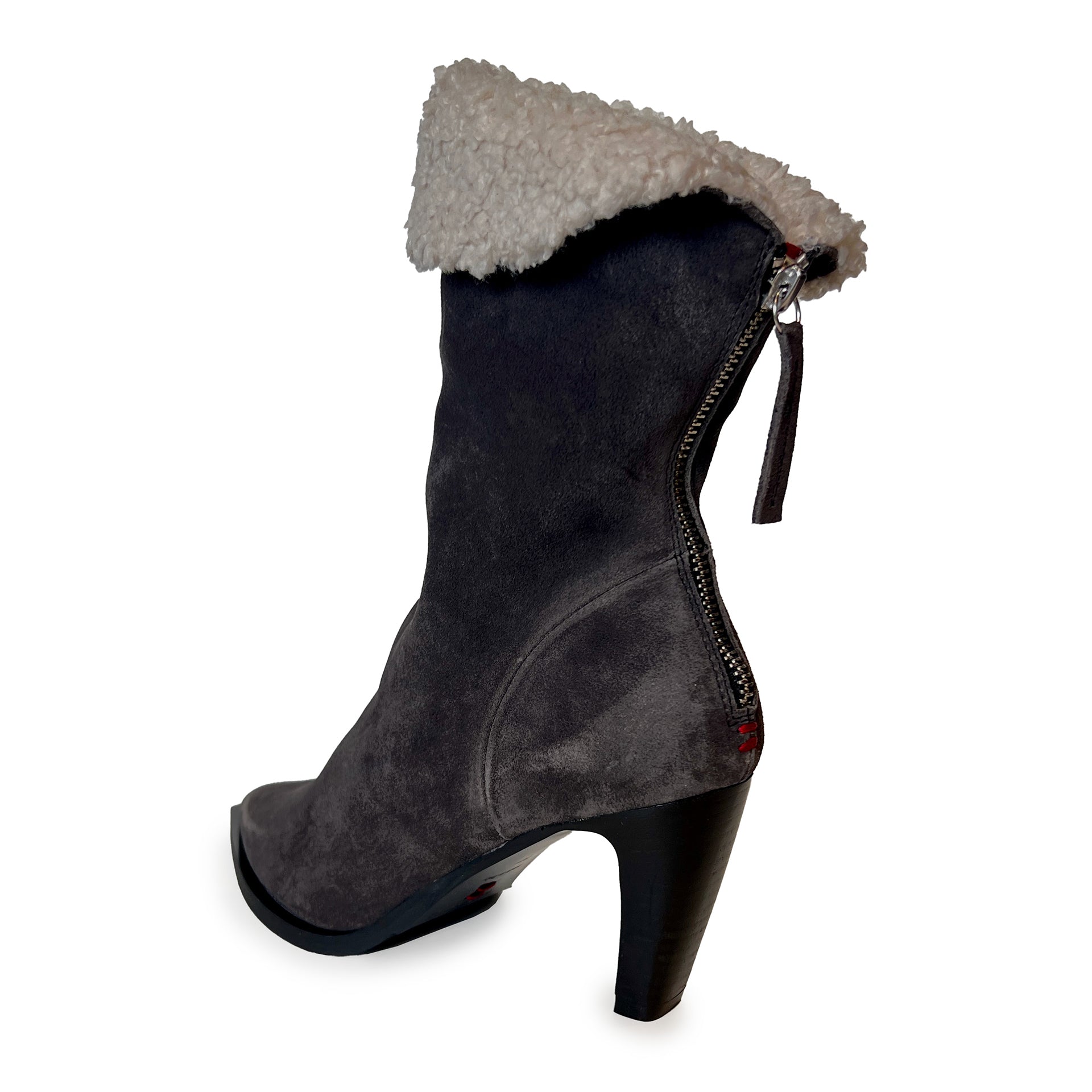 Shearing Pointy Toe High Heel Boots - TIA27W Shoes Halmanera