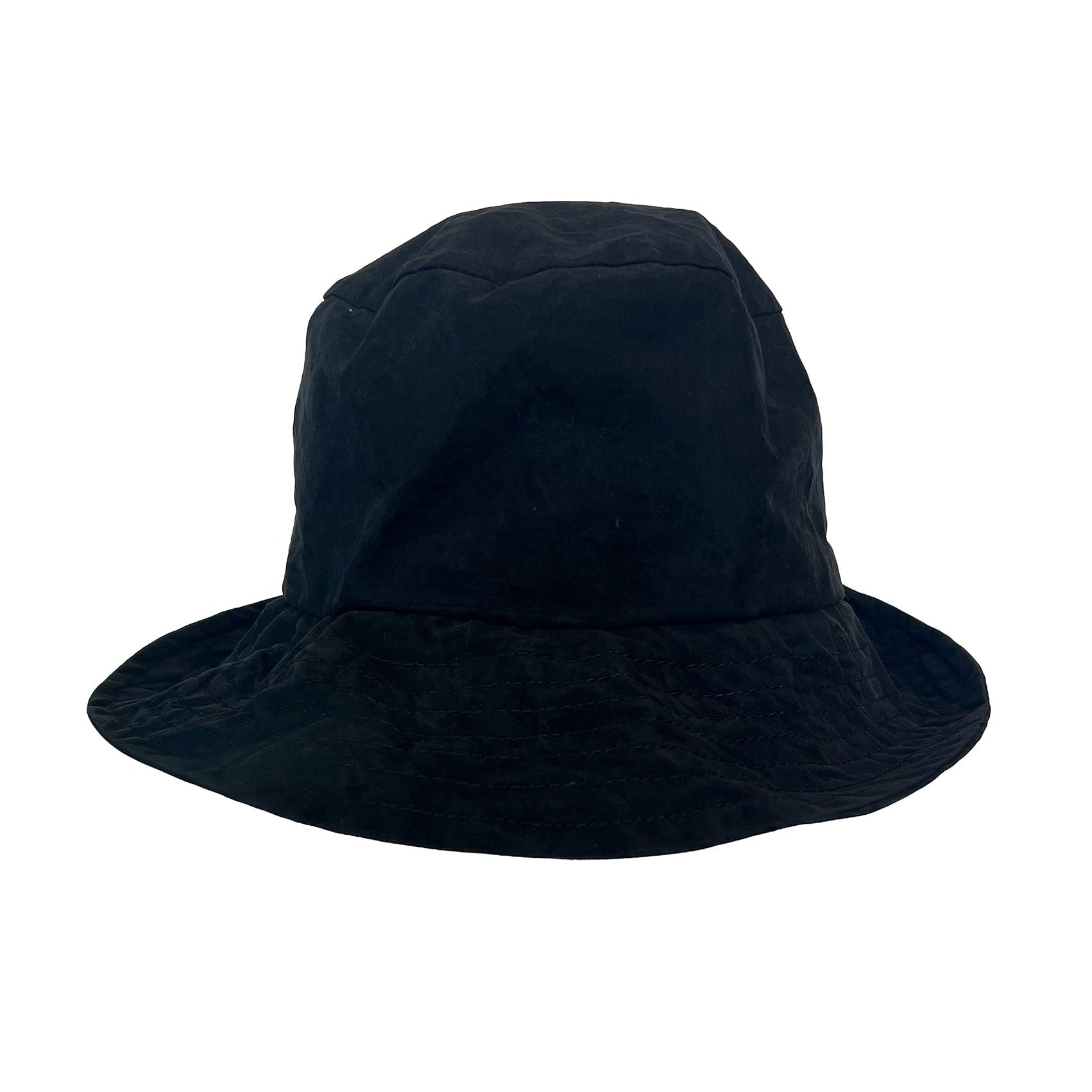 Crinkle Washed Bucket Hat - MILLIE Hat Reinhard Plank Black OS