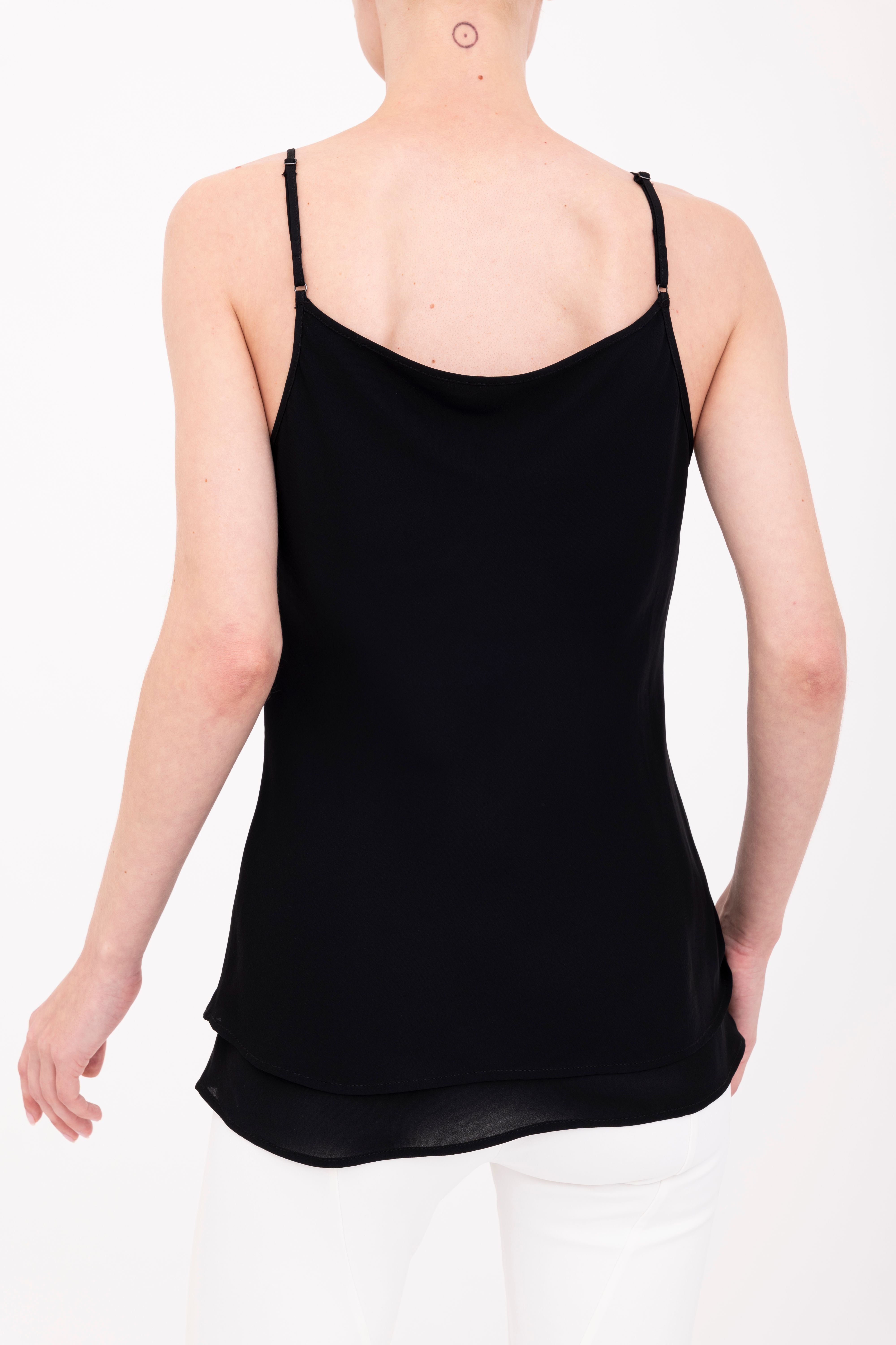 Silk Georgette Bias Double Layered Camisole - BELLE Top GENERAL ORIENT