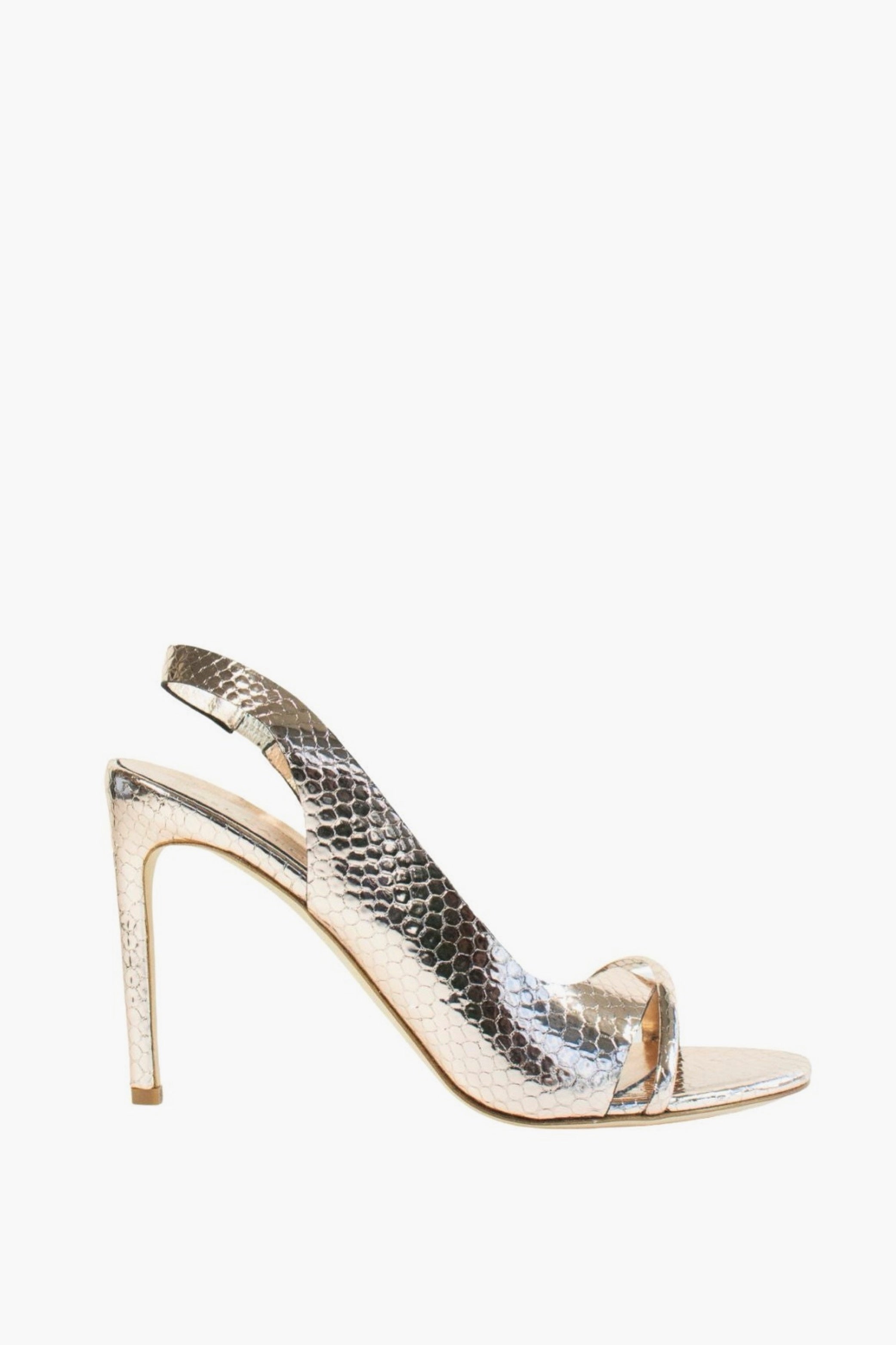 Metallic Stiletto Sandal