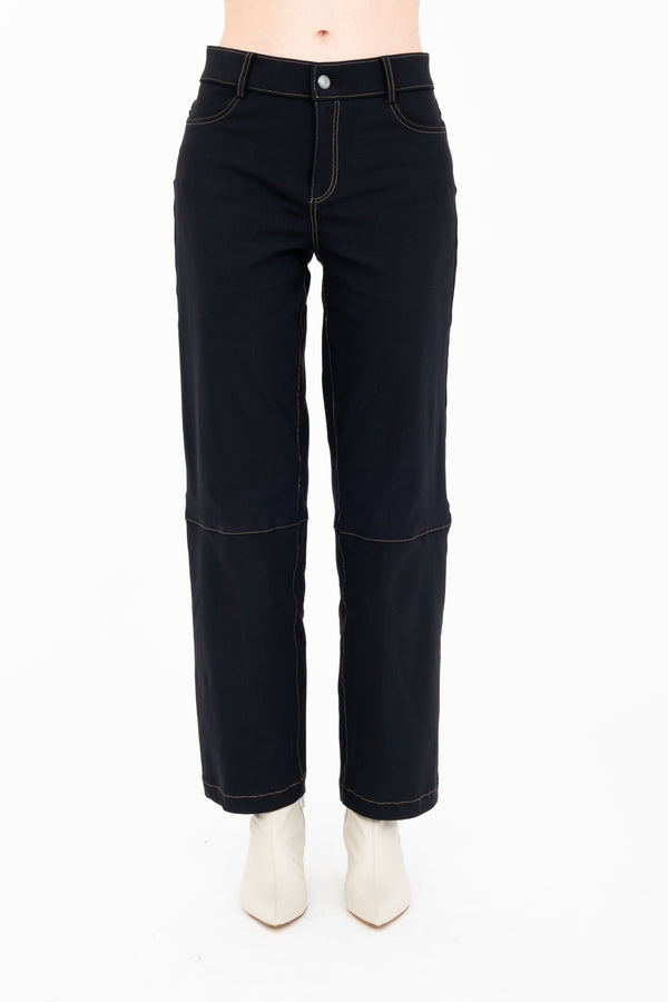 Tech Stretch Relaxed Jean Pant with Denim Contrast Stitching - ASHER H24 Pant STYLEM   