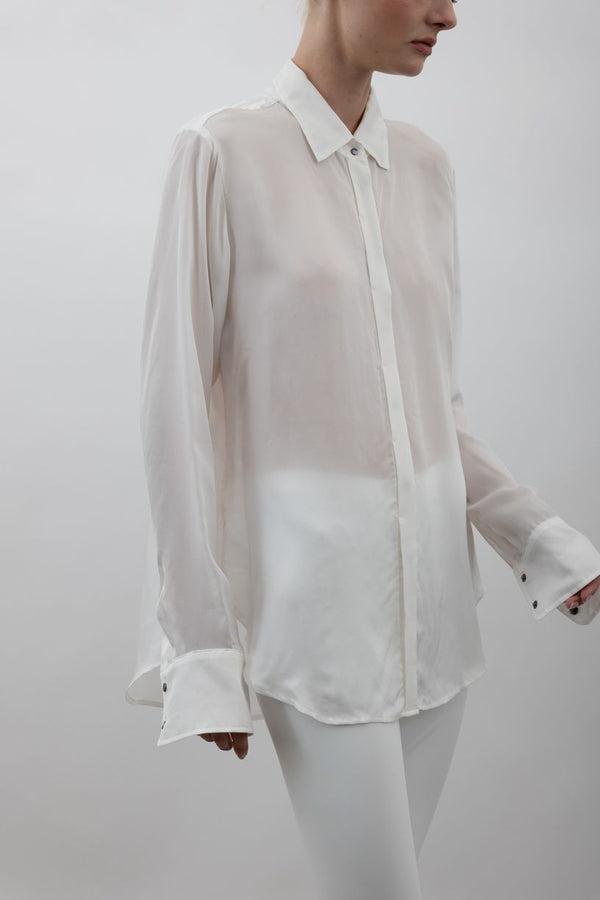 Silky Cupro Shirt - WESTMOOR CORE Shirt STYLEM White P 
