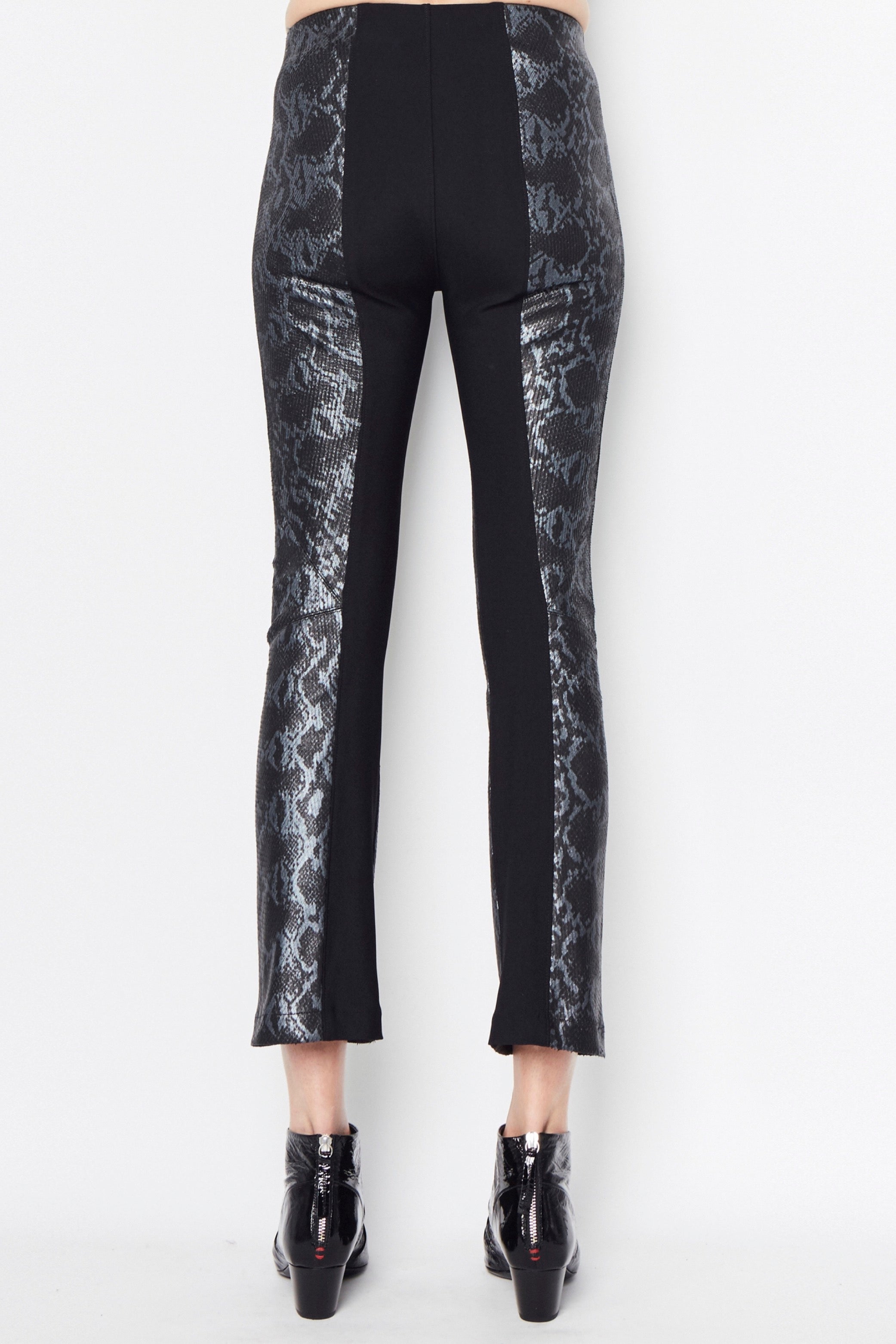 Cropped Flare Leather Pant -NITA