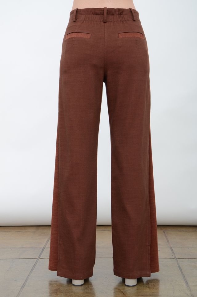 Eco Slub Denim Convertible Pant with Color Contrast Detail - ADALIA FA24 Pant General Orient   