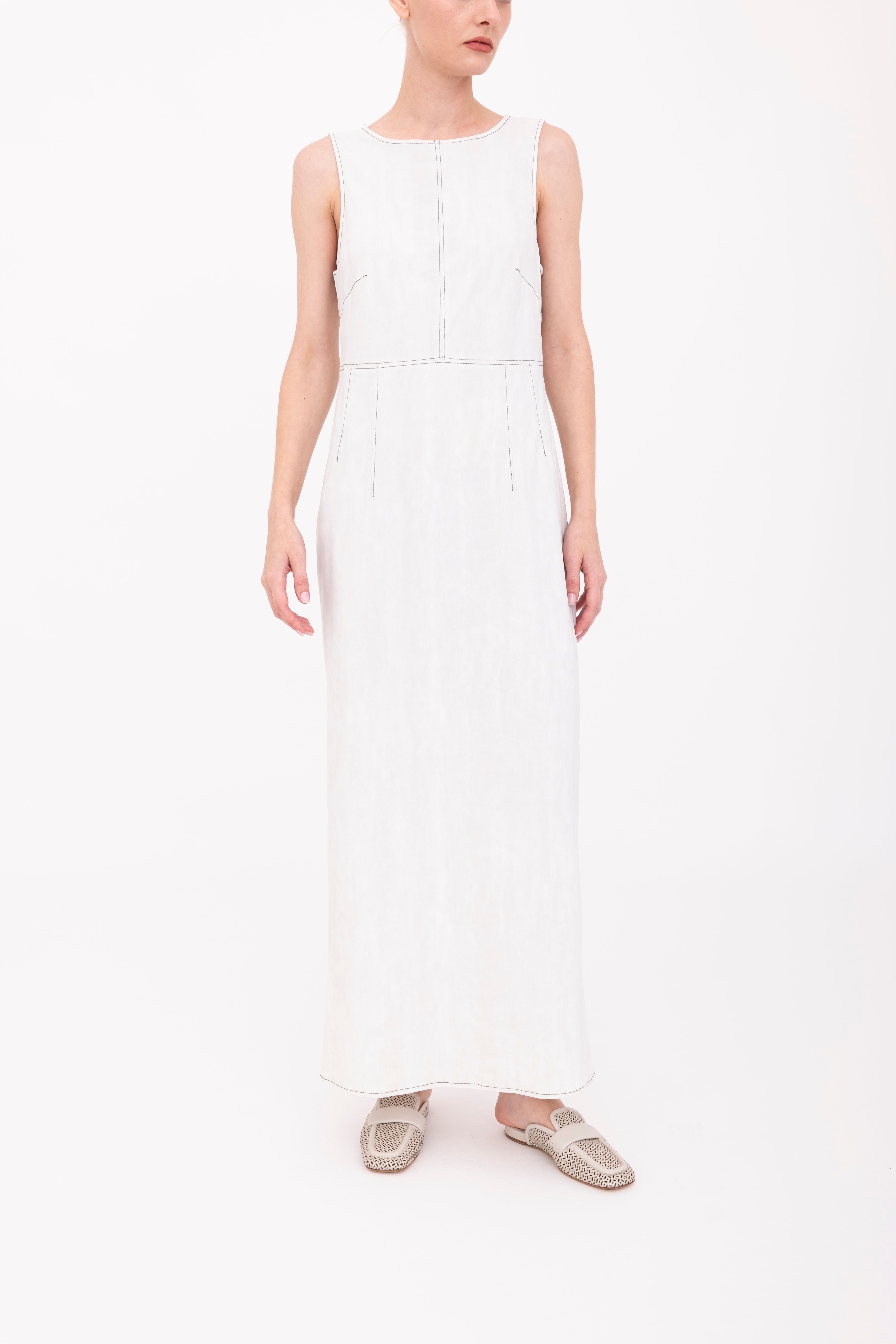 Soft Tech Scuba Tank Long Dress - BERGENIA Dress GENERAL ORIENT