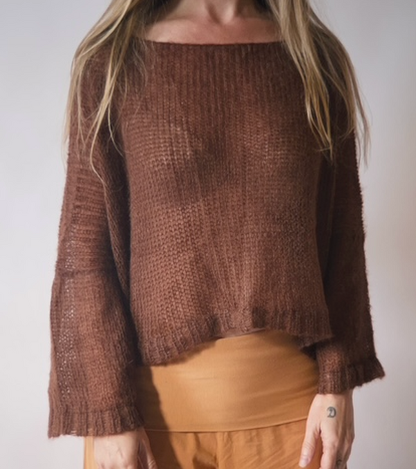 Hand Knit Loose Top - NUAGE Sweater Isobel & cleo