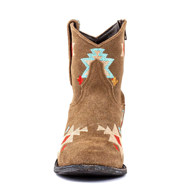 Cowboy Round Toe Ankle Boots - Navajo Shoes Mexicana