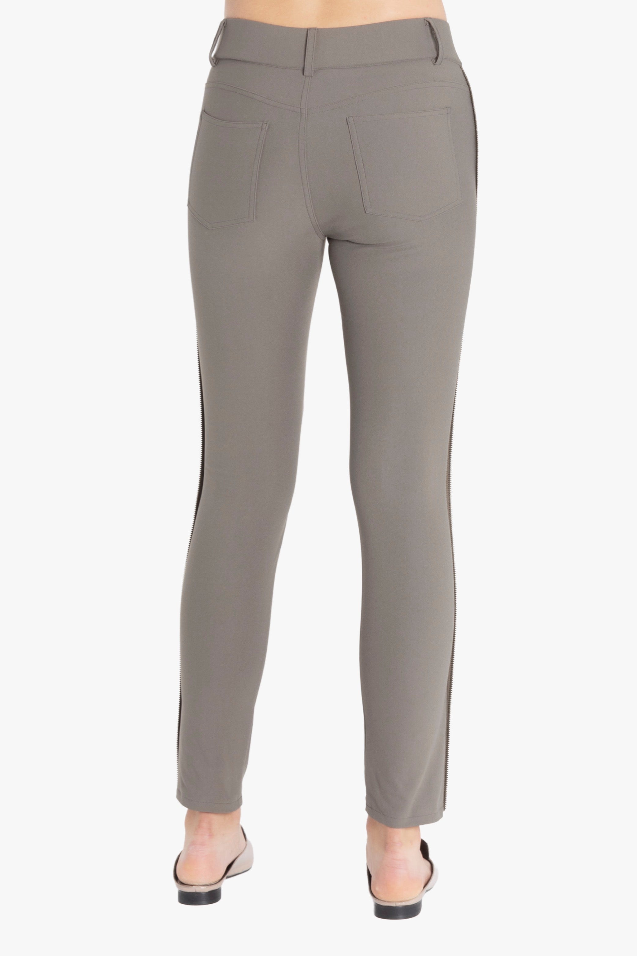 Tech Stretch Jean Pant with Side Zipper Trim