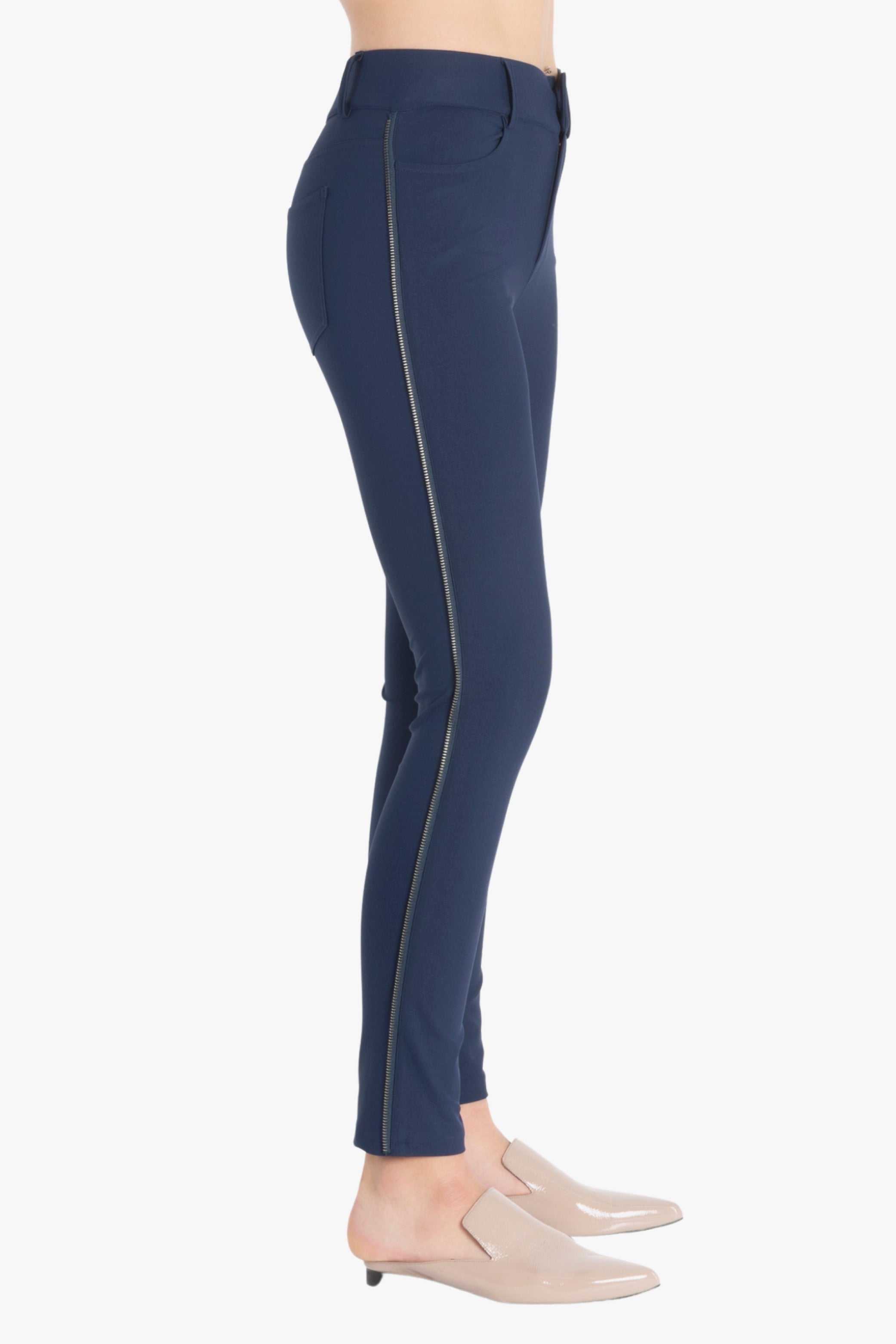 Tech Stretch Jean Pant with Side Zipper Trim