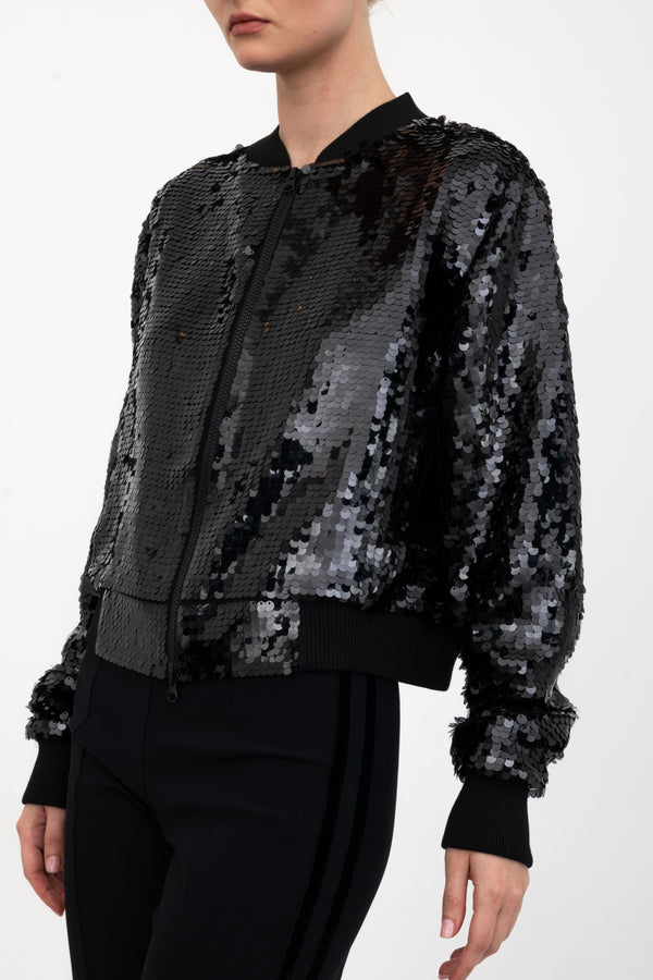 Sequin Bomber Jacket - AMARANTE Jacket GENERAL ORIENT