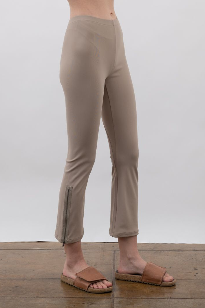 Tech Stretch Cropped Side Zip Pant - MITRA Pant STYLEM Desert P