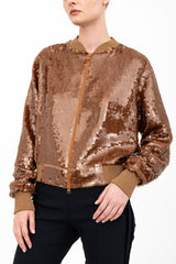 Sequins Bomber Jacket - AMARANTE H24 Jacket GENERAL ORIENT   