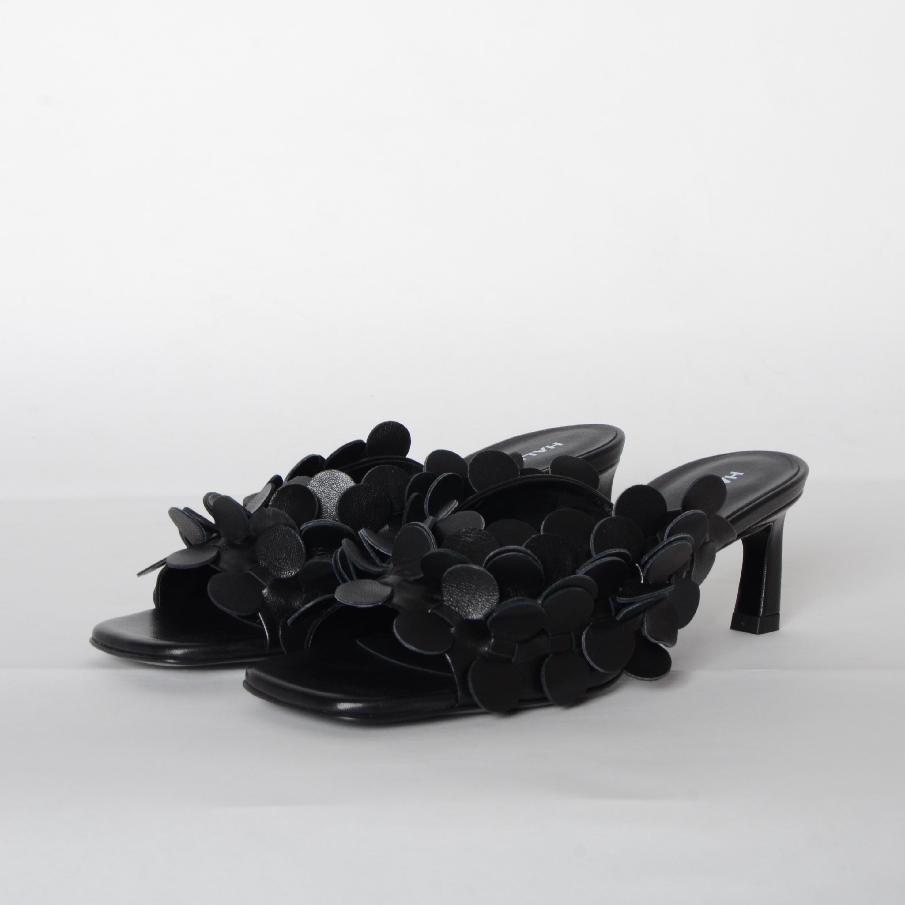 Bubble Mid Heel Mule Shoes Halmanera   