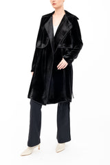 Silk Velvet Trench Coat - ANTONY H24 Coat GENERAL ORIENT   