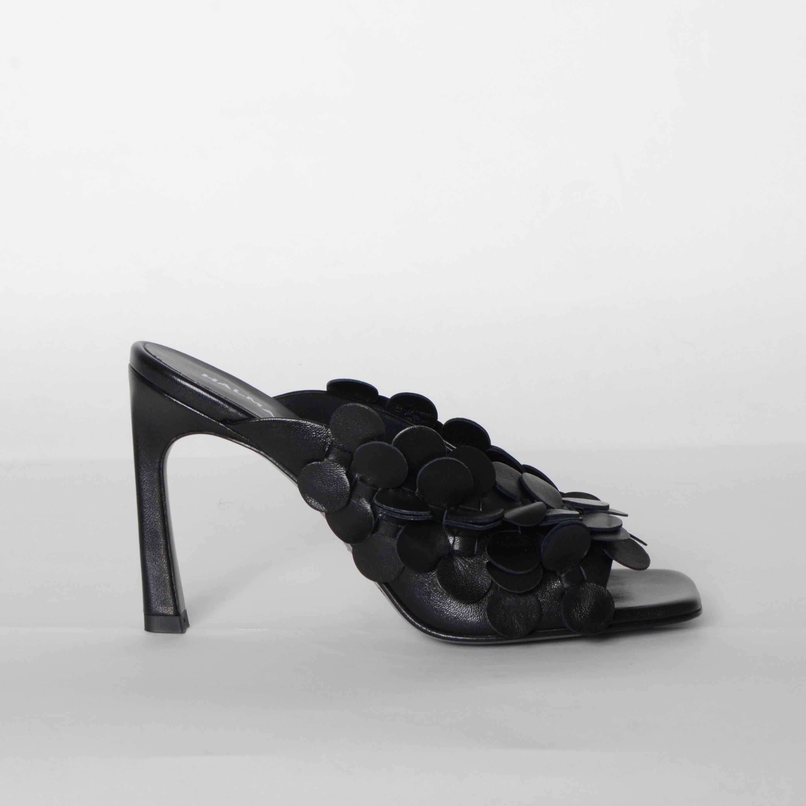 Bubble High Heel Mule Shoes Halmanera Black 36 