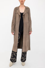 Suede Leather Dust Coat Coat GIMO's   