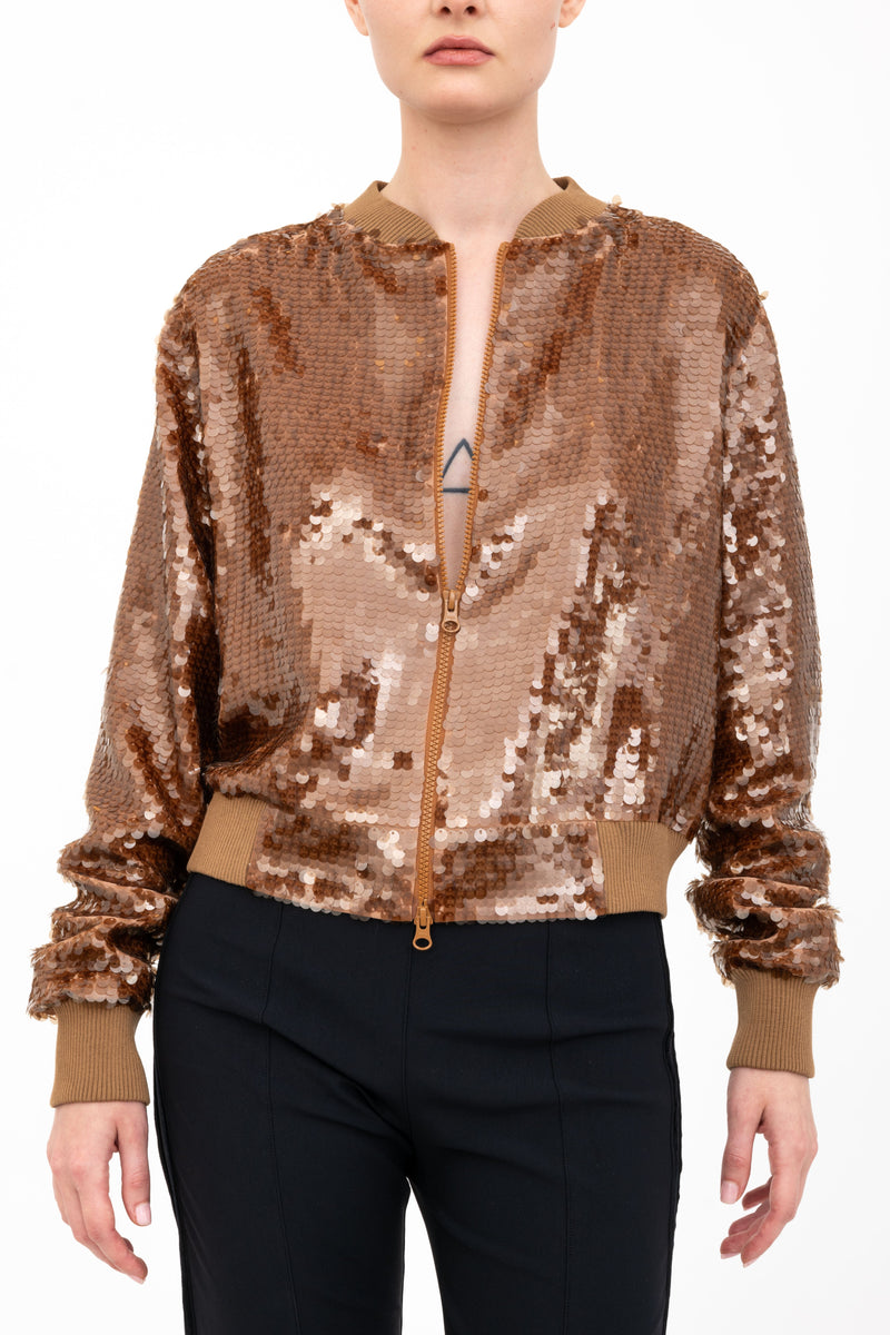 Sequins Bomber Jacket - AMARANTE H24 Jacket GENERAL ORIENT   