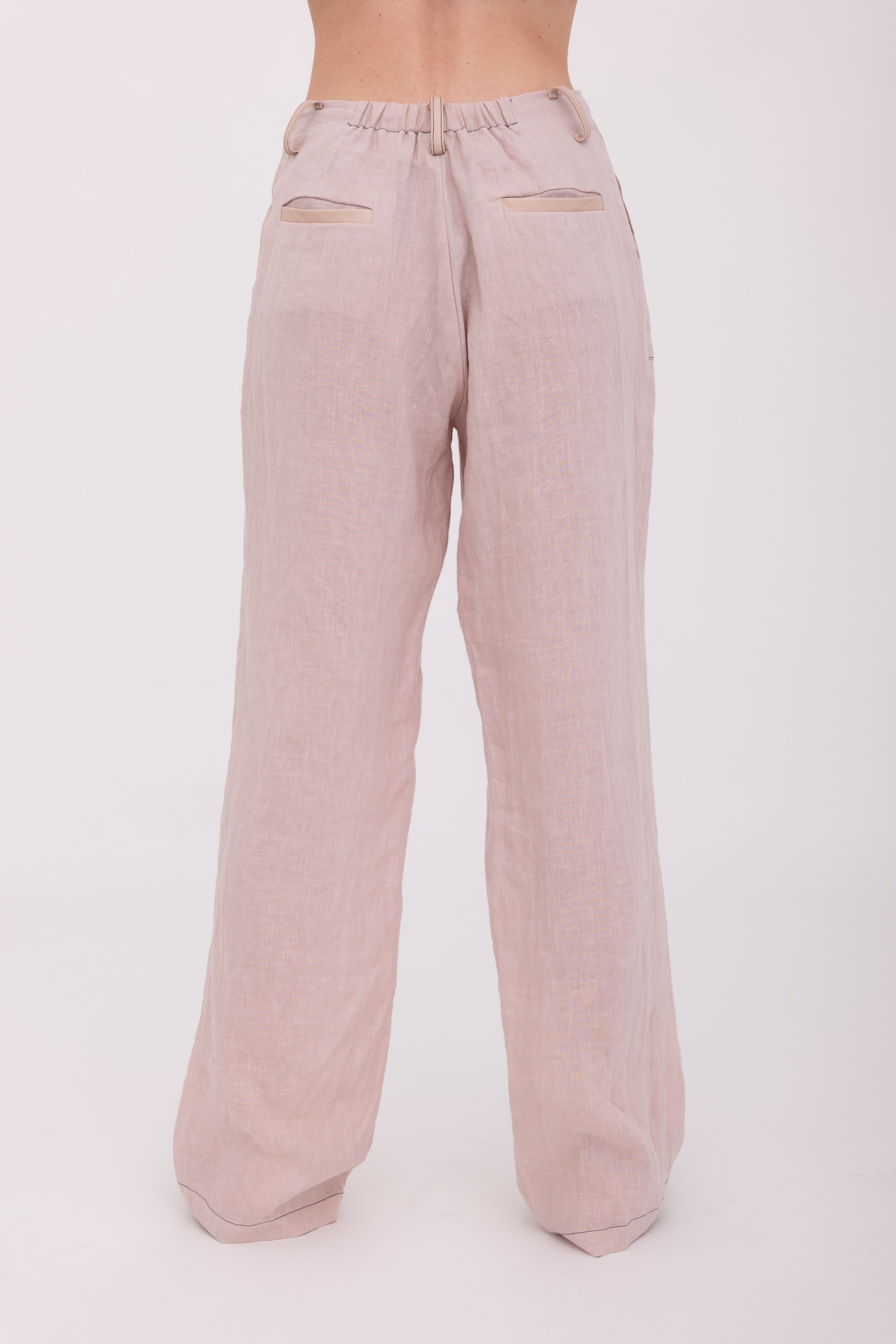 French Linen Relaxed Pants - BARIX Pant GENERAL ORIENT