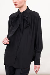 Silk Gathered Blouse with Tie - WENDELL FA23 Top General Orient   