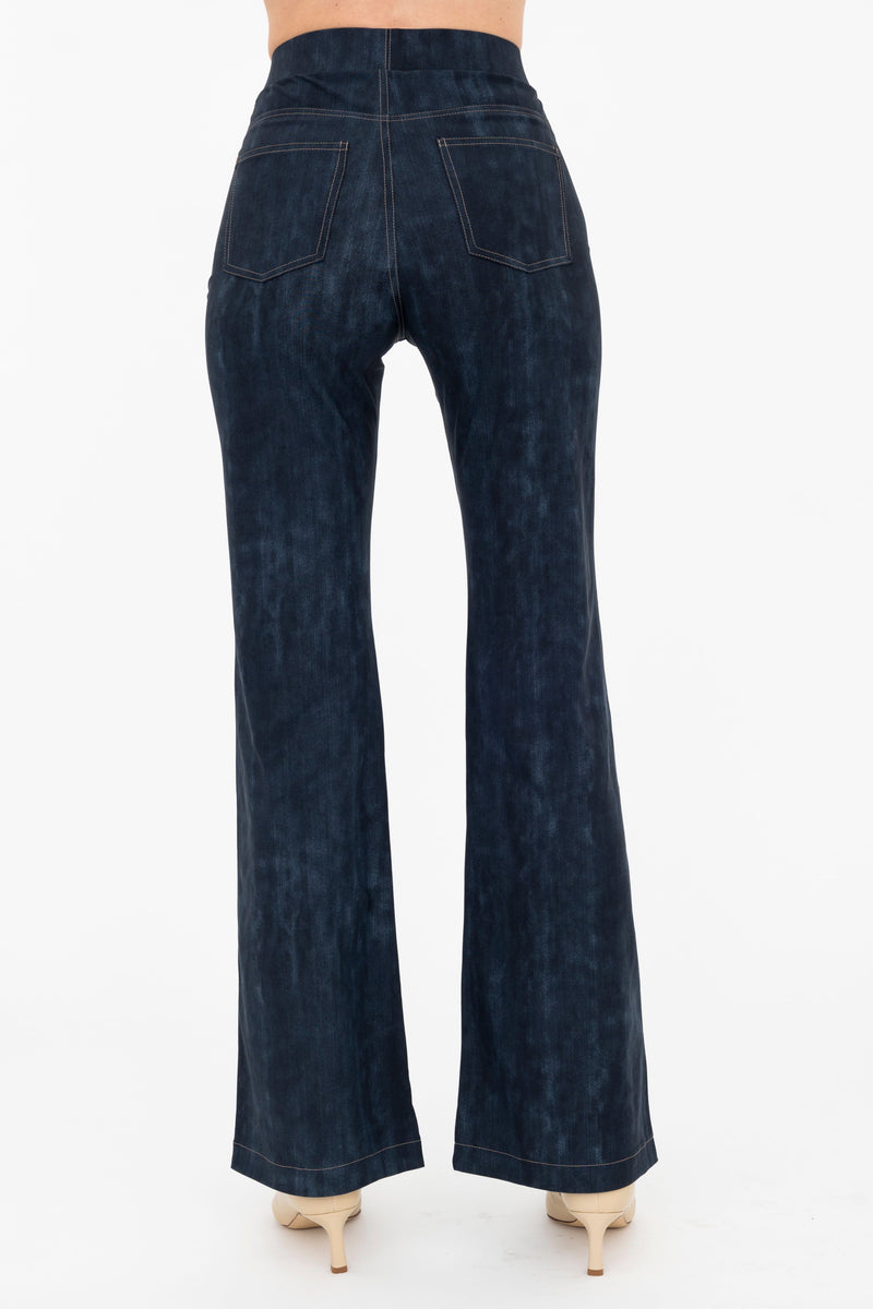Soft Tech Pull Up Flare Jean Pant - BLAIR Pant STYLEM