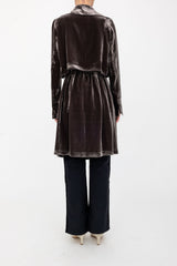 Silk Velvet Trench Coat - ANTONY H24 Coat GENERAL ORIENT   