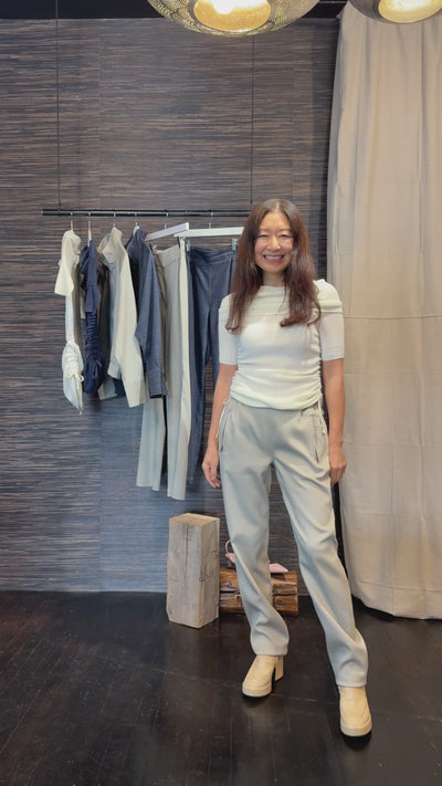 Eco Slub Denim Relaxed Straight Leg Pant - BRYCE Pant GENERAL ORIENT