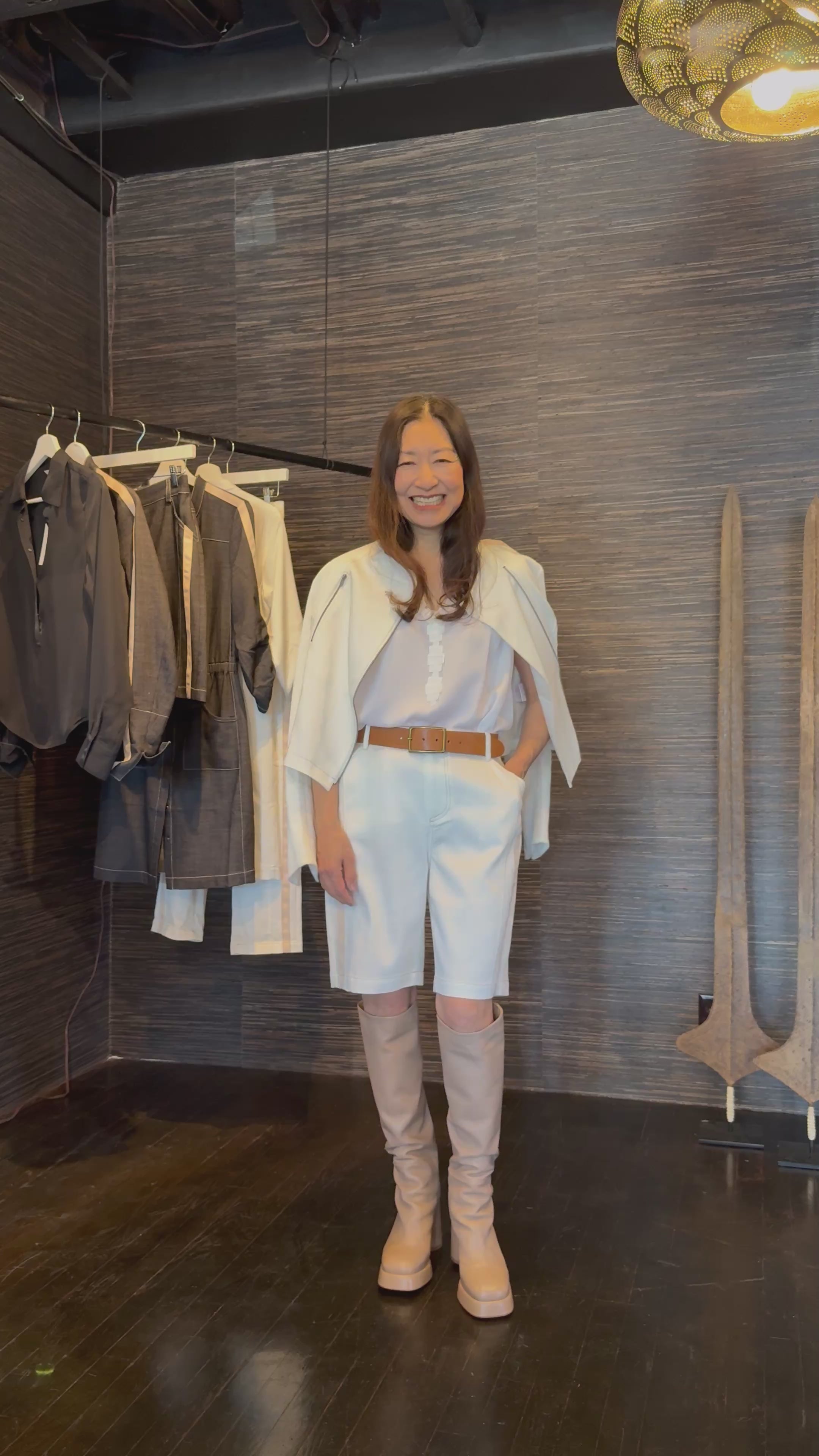 Eco Slub Denim Bermuda Short - BENNETT Pant GENERAL ORIENT