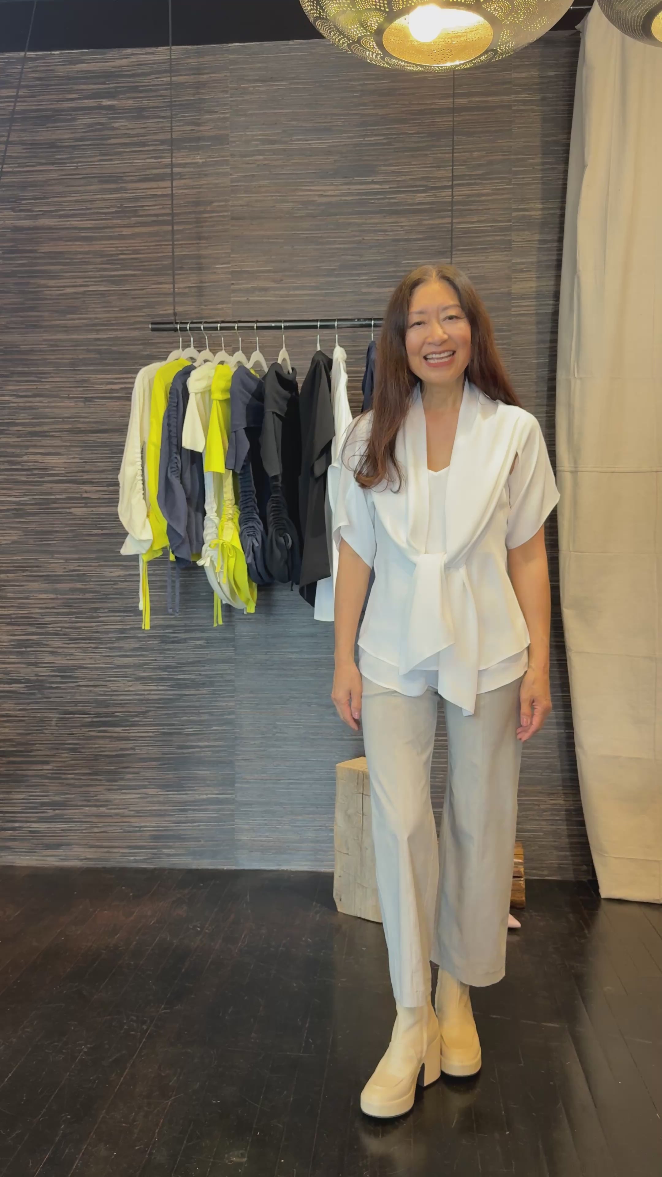 Silk Georgette Asymmetrical Shrug - BEATRIX Jacket GENERAL ORIENT