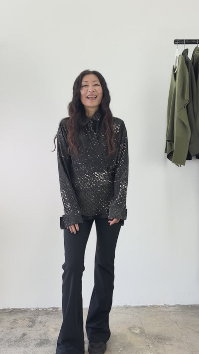 Silk Shirt With Wrap Snap - URSALA F3 Top General Orient