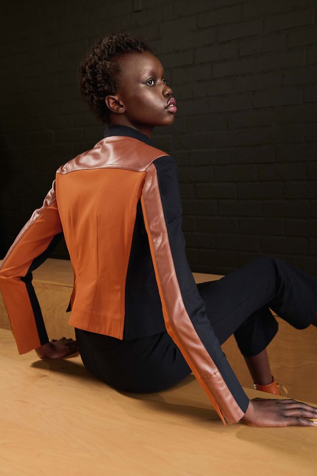 Tech Stretch Moto Jacket with Patchwork Detail - ARCHER Jacket General Orient