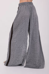 Textured Cotton Wide Leg Pants - BRAXTON Pant GENERAL ORIENT