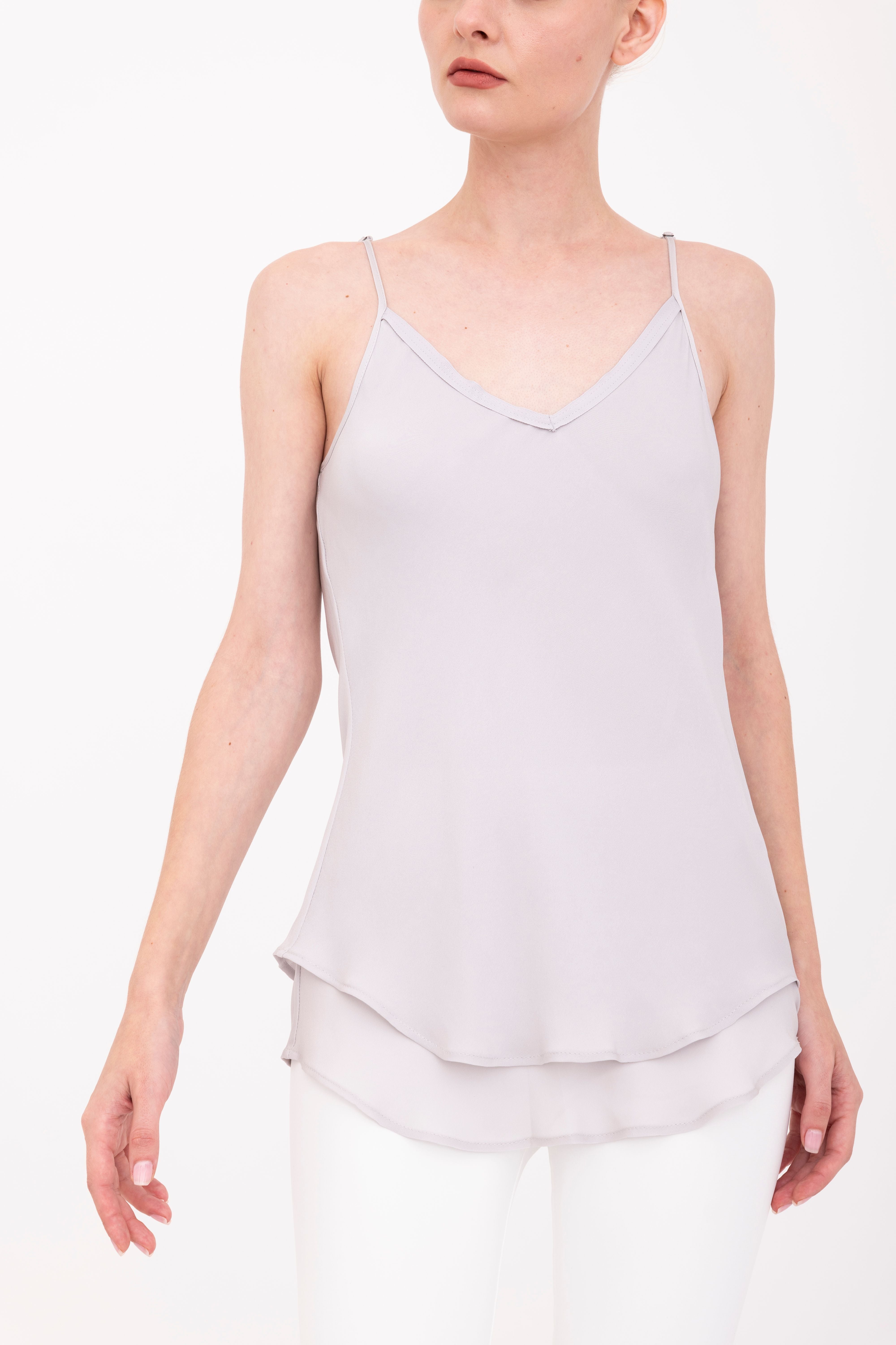 Silk Georgette Bias Double Layered Camisole - BELLE Top GENERAL ORIENT