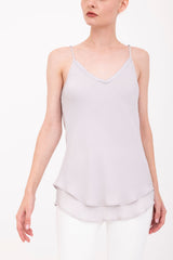 Silk Georgette Bias Double Layered Camisole - BELLE Top GENERAL ORIENT