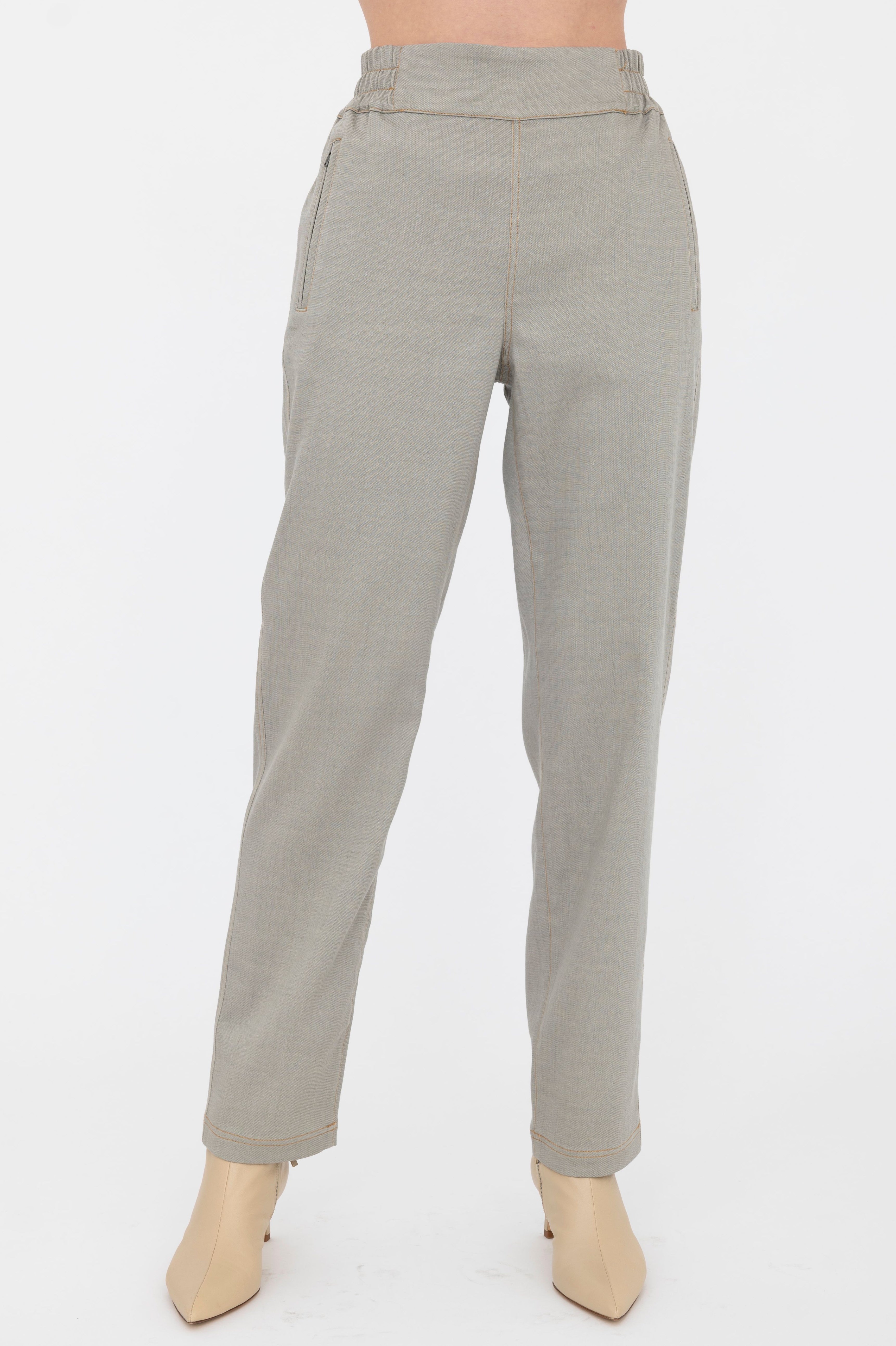 Eco Slub Denim Relaxed Straight Leg Pant - BRYCE Pant GENERAL ORIENT Ash P