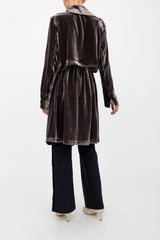 Silk Velvet Trench Coat - ANTONY H24 Coat GENERAL ORIENT   