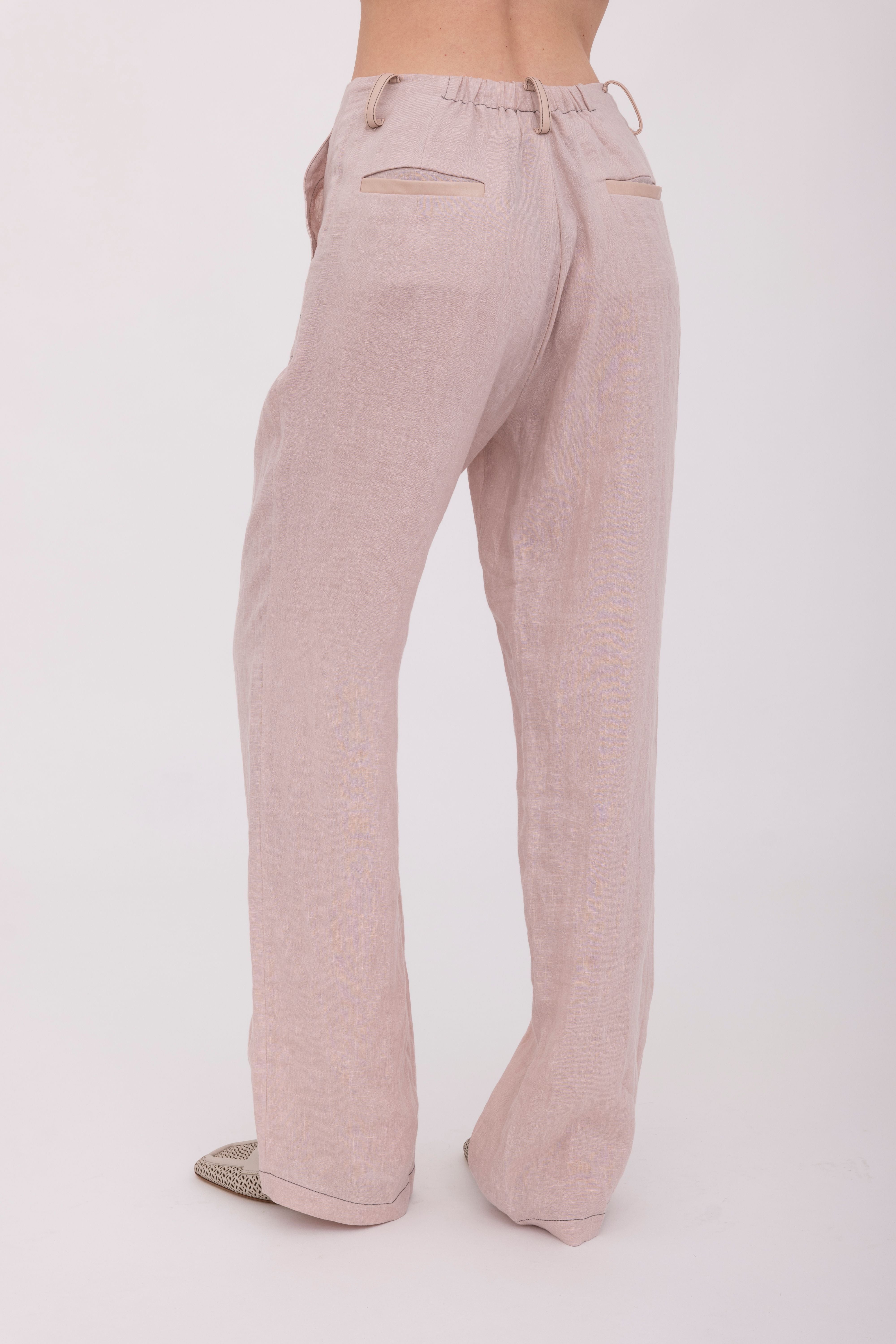 French Linen Relaxed Pants - BARIX Pant GENERAL ORIENT