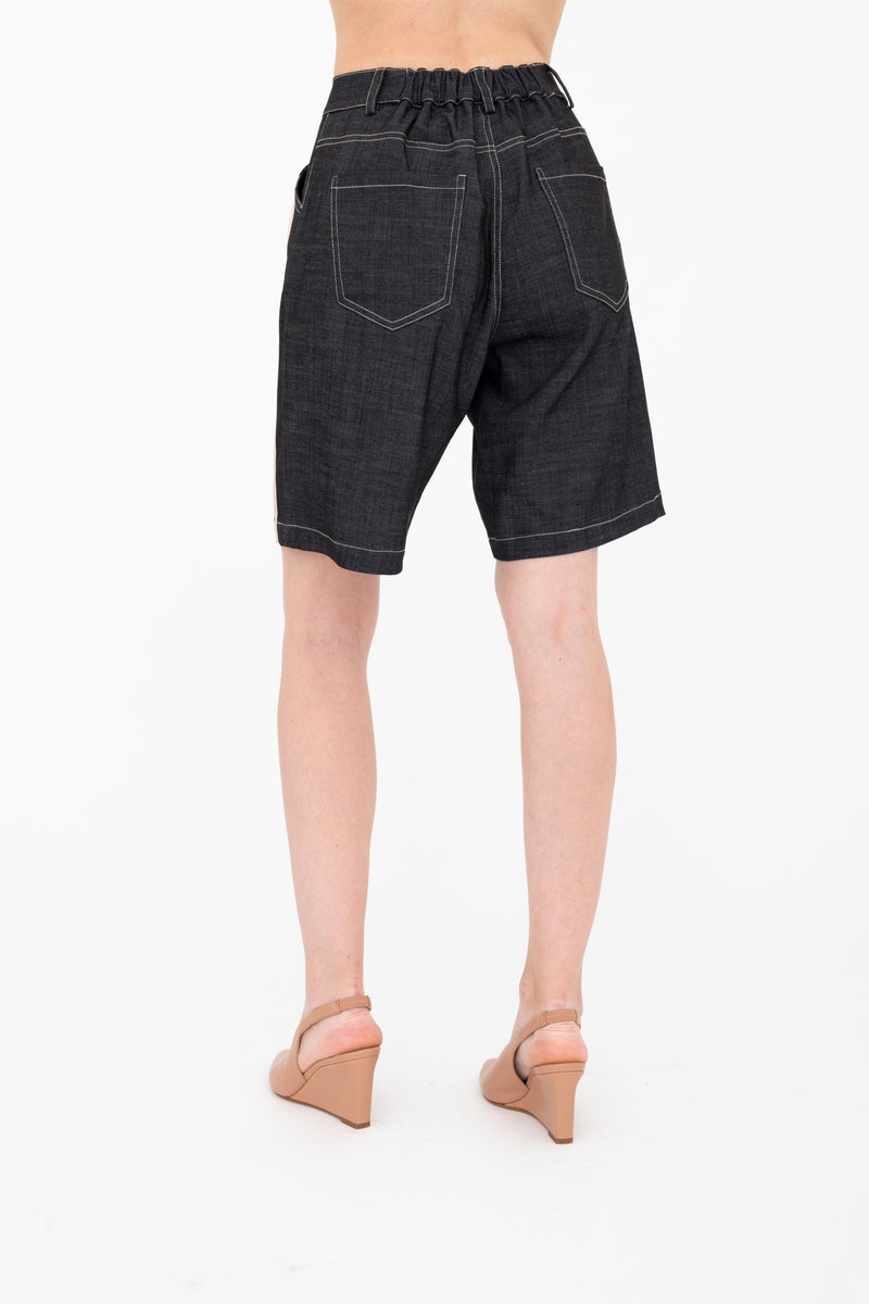 Eco Slub Denim Bermuda Short - BENNETT Pant GENERAL ORIENT