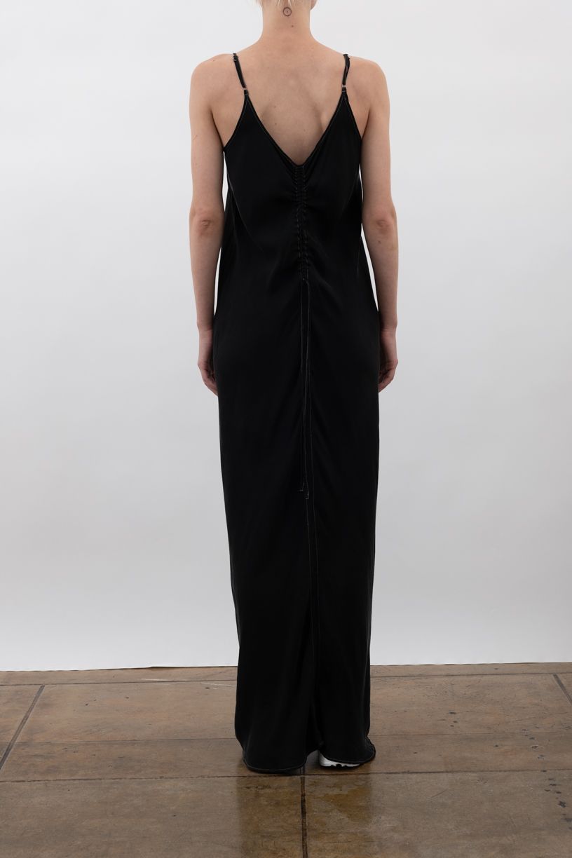 Silky Cupro Long Spaghetti Strap Dress - WILEY Dress STYLEM