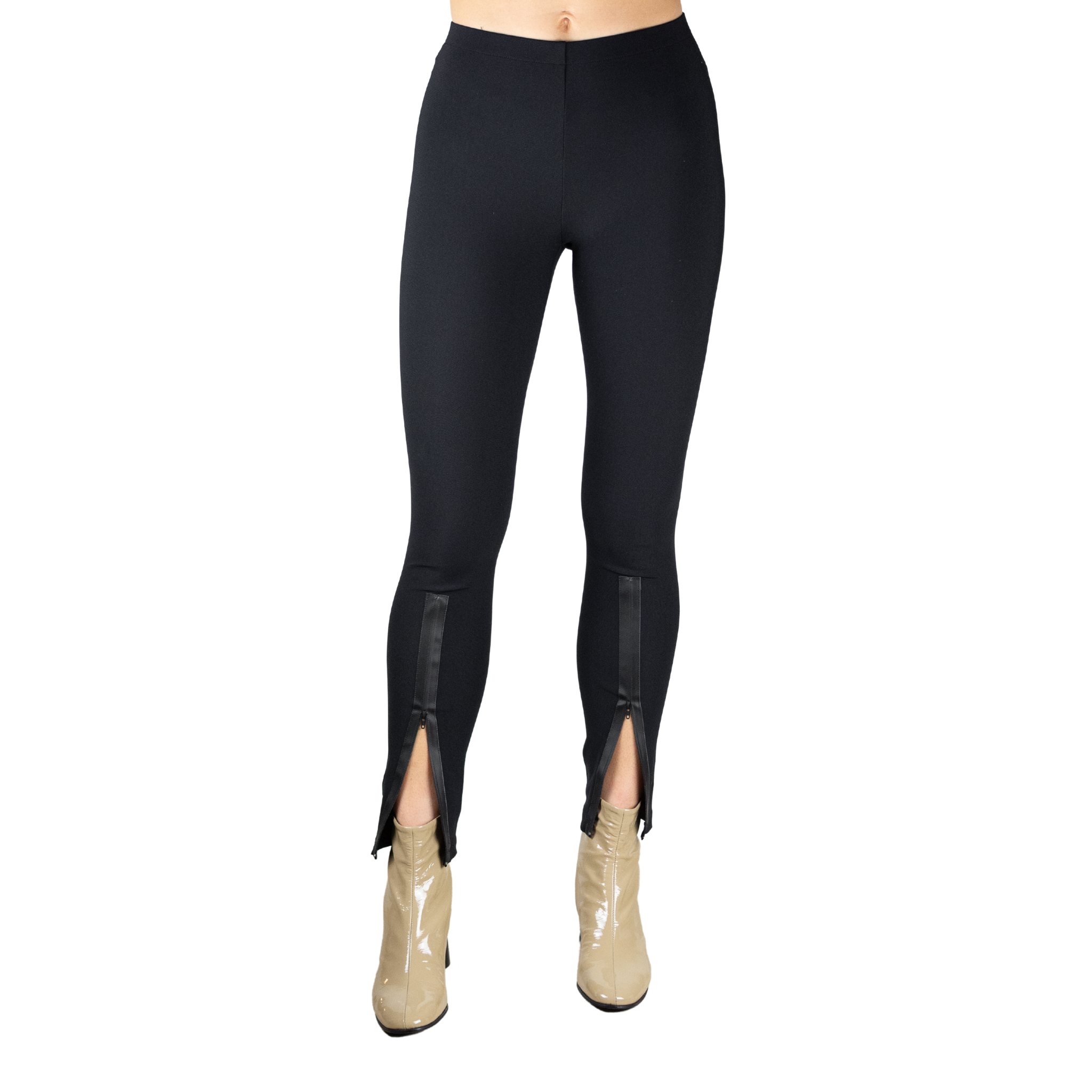 Tech Stretch Pant w/ Front Ankle Liquid Zipper - TAKARRI CORE Pant STYLEM Black P 