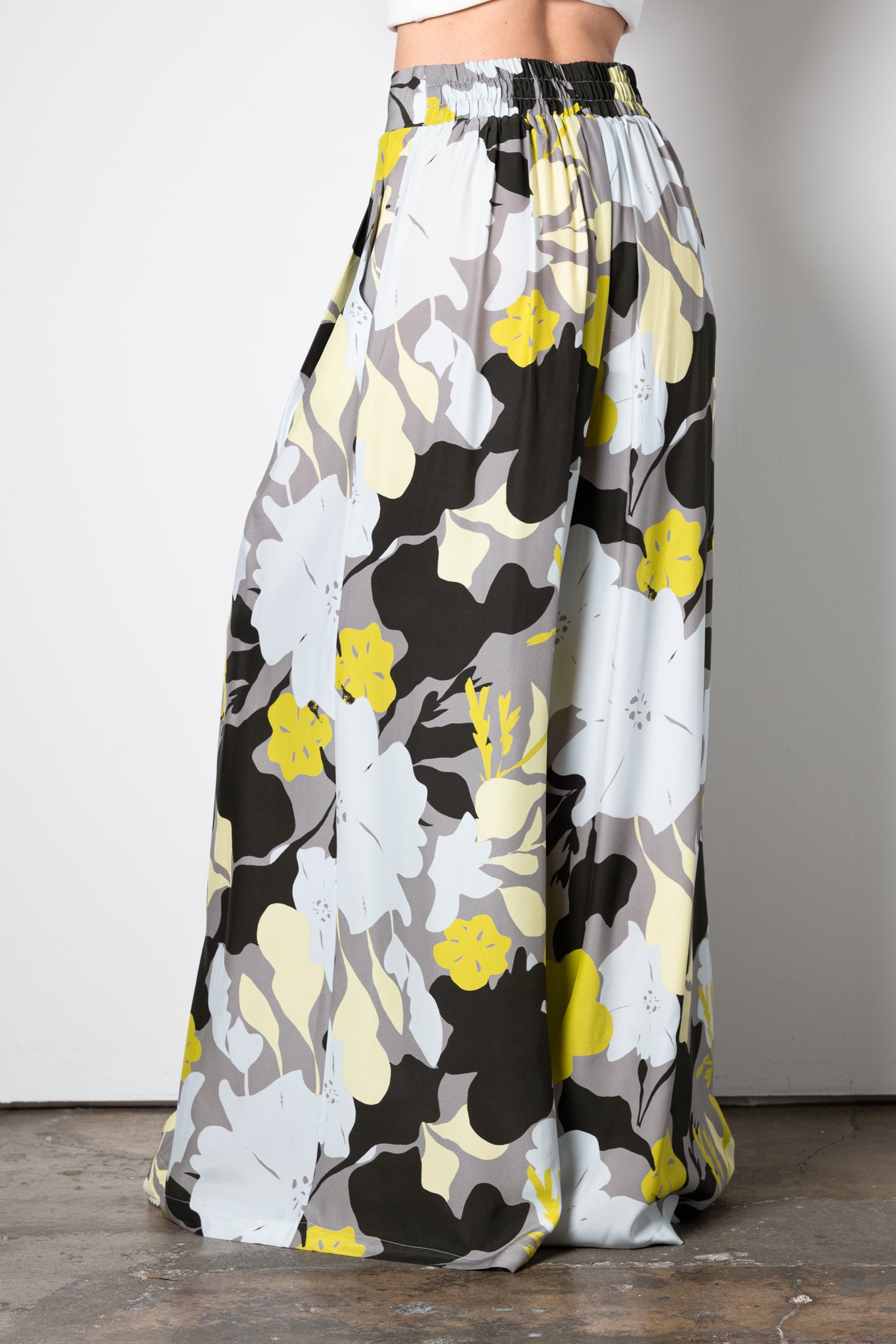 Silk Wide Leg Pant - SAXTON Pant General Orient